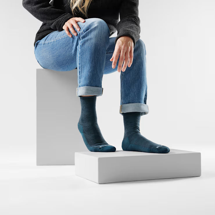 Smartwool Merino Socks Women's Everyday Roll Top Crew Socks - Image 2