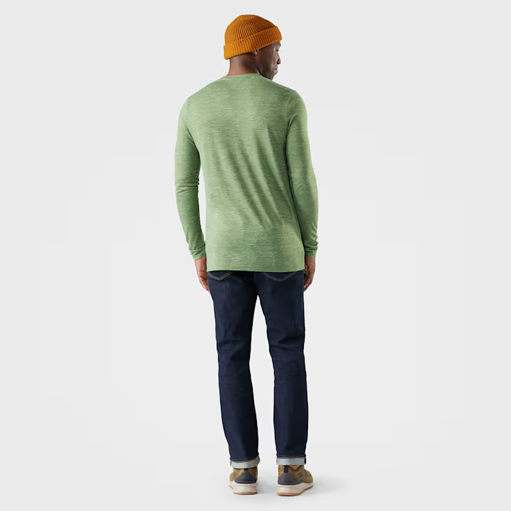 Smartwool Merino Socks Men's Everyday Exploration Merino Long Sleeve Pocket Tee - Image 2