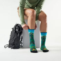 Alternative view of Smartwool Merino Socks Wome's Hike Mountain Lake Print Crew Socks