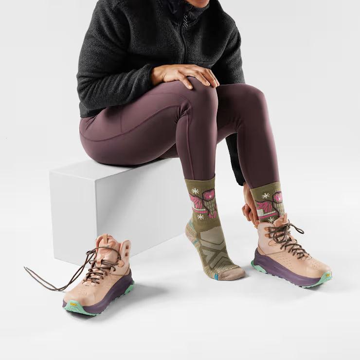 Smartwool Merino Socks Women's Hike Hoo Who Crew Socks - Image 2