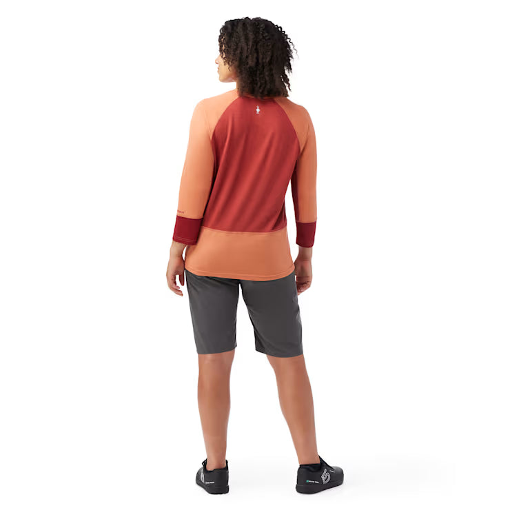 Smartwool Merino Socks Women's Mountain Bike 3/4 Sleeve Jersey - Image 2