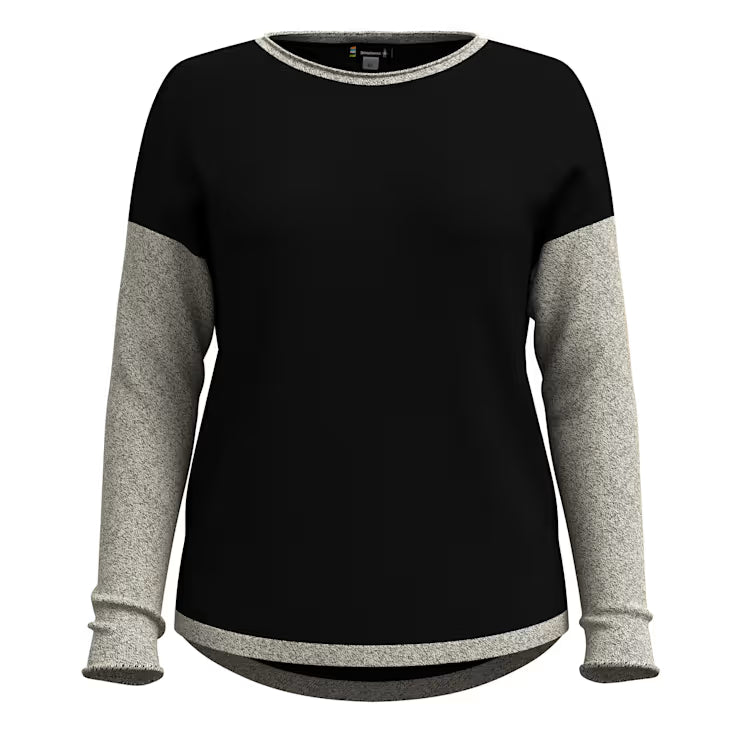 Smartwool Merino Socks Women's Shadow Pine Colorblock Crew Sweater - Image 3