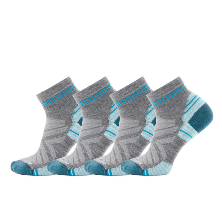 Smartwool Merino Socks Women's Hike Ankle Socks 4-Pack